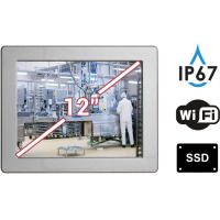 Wytrzymały wodoodporny Przemysłowy Dotykowy Komputer Panelowy IP67 QBOX 12 v.5.1