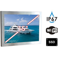 Wytrzymały wodoodporny Przemysłowy Dotykowy Komputer Panelowy IP67 QBOX 15 v.4.1