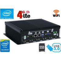 Strengthened Mini Industrial Computer Fanless MiniPC MiniPC IBOX-7002B(6xCOM-4GB) WiFi v.4G
