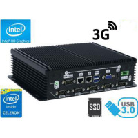 Strengthened Mini Industrial Computer Fanless MiniPC MiniPC IBOX-7002B(6xCOM-4GB) WiFi v.3G