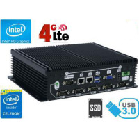 Wzmocniony mini Komputer Przemysłowy Bezwentylatorowy MiniPC IBOX-7002B (6xCOM-4GB) v.4G 