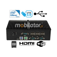 Mini Fanless Computer - Industrial Fanless MiniPC mBOX Q190X - PS/2 v.3