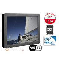 Dustproof waterproof Industrial Touch Panel Computer  IP67 QBOX 17C v.5  Capacitive screen