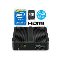 Bezwentylatorowy wzmacniany Mały Komputer Przemysłowy MiniPC yBOX-A30X(1LAN)-J1900 v.1