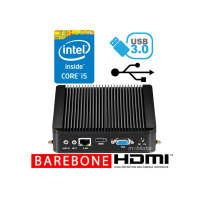 Fanless MiniPC Small Mini Industrial Computer yBOX-X30(1LAN)-I5 4210Y Barebone