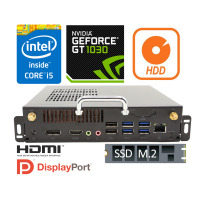 Strengthened Industrial Computer with a dedicated card graphics Nvidia GT730 and M.2 SSD - MiniPC with BOX PSO- 1030 v. 6.1