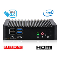 Odporny Komputer przemysłowy bezwentylatorowy z 2-oma kartami sieciowymi LAN - MiniPC yBOX - X29 (2 LAN) - J1900 Barebone