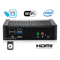Odporny Komputer przemysłowy bezwentylatorowy z 2-oma kartami sieciowymi LAN - MiniPC yBOX - X29 (2 LAN) - J1900 v.5