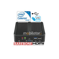 Industrial mini computer with passive cooling MiniPC yBOX-A30X(2LAN)-J1900 Barebone