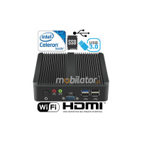Industrial mini computer with passive cooling MiniPC yBOX-X30A(2LAN+2COM)-N2815 v.2