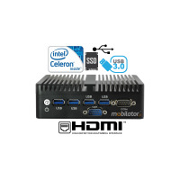 Bezwentylatorowy Mały Komputer Przemysłowy MiniPC yBOX-X30(2LAN+2HDMI)-2955U v.1