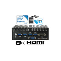 Fanless industrial mini computer MiniPC yBOX-30X(2LAN+2HDMI)-2955U v.2