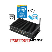 Strengthened industrial passive mini computer MiniPC yBOX X26A (6COM+2LAN)-i7-4500U Barebone