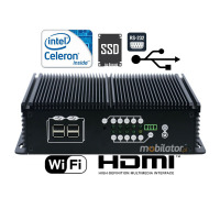 IBOX-702B (6COM) v.4 - fanless industrial mini computer control unit for production  - 2xLan and 6xCOM