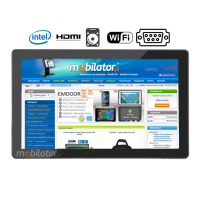 15.6 Industrial PCAP Touch Computer(I5-6360U), Flat&slim design in aluminum alloy case, 400NITS panel, resolution 1366*768, 10 points touch screen, Intel I5-6360U