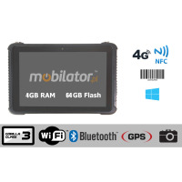 Emdoor I16HH v.10 - Wzmocniony Tablet przemysłowy z Windows 10 Pro oraz czytnikiem kodów kreskowych 2D