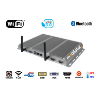 Minimaker BBPC-K03 (i3-6006U) v.10- Mini industrial computer (Inter Core i3 processor) 2x LAN RJ45 and 6 COM serial ports