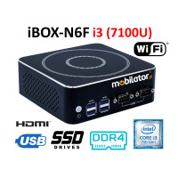 IBOX-N6F i3 (7100U) v.2 - Przemysłowy Mini PC z bezwentylatową obudową (2xLAN + Display Port + HDMI + WiFi)