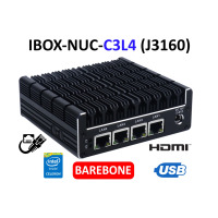 IBOX-NUC-C3L4 (J3160) Barebone - Niewielkich rozmiarów mini komputer przemysłowy