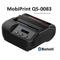 MobiPrint QS-0083 - Mobilna termiczna drukarka z możliwością drukowania na papierze + naklejki (Obsługa Windows / IOS / Android)
