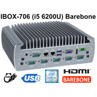IBOX-706 (i5 6200U) Barebone - Reinforced mini computer (2x LAN)
