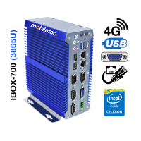 IBOX-700 (3865U) v.5 - Fanless mini PC z wzmocnioną obudową (2x LAN + 4x COM + 4G LTE)