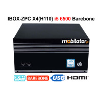 IBOX-ZPC X4 (H110) i5 6500 Barebone - Industrial Strengthened Mini PC Fanless