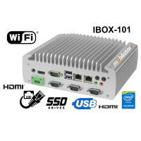 IBOX-101 v.3 - Fanless, rugged industrial computer with a capacious SSD disk