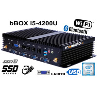 bBOX i5-4200U v.3 - Fanless mini PC with Bluetooth module (4x LAN + 6x COM)