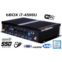 bBOX i7-4500U v.1 - Industrial small computer with a reinforced housing (4x LAN, 6x COM)