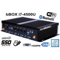bBOX i7-4500U v.4 - Komputer przemysłowy z czterema kartami sieciowymi LAN oraz sześcioma portami COM