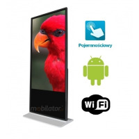 HyperView 65 v.3 - Metalowy panel reklamowy wolnostojący z 65-calowym, dotykowym ekranem, z wifi, Android 7.1