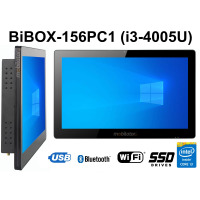 BiBOX-156PC1 (i3-4005U) v.8 - Computer with a durable industrial panel in the IP65 resistance standard and a 128 GB SSD drive with a Windows 10 PRO license