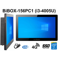 BiBOX-156PC1 (i3-4005U) v.5 - Computer panel with 256 GB SSD, 4G technology, 1xLAN, 6xUSB 