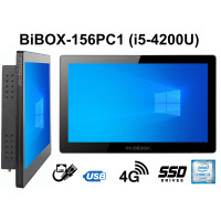 BiBOX-156PC1 (i5-4200U) v.5 - Wytrzymały panel z IP65 (wodoodporny i pyłoszczelny), 256 GB SSD, 4G