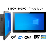 BiBOX-156PC1 (i7-3517U) v.2 - Pancerny panel przemysłowy z normą odporności IP65 oraz WiFi (1xLAN, 6xUSB)