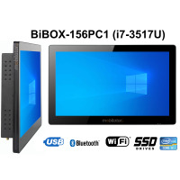 BiBOX-156PC1 (i7-3517U) v.8 - Pancerny panel przemysłowy z normą odporności IP65 oraz WiFi z dyskiem 128GB SSD  z licencją Windows 10 PRO