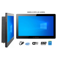 BiBOX-215PC1 (i5-4200U) v.4 - 21.5 inches, IP65, metal reinforced panel - industrial touch computer - SSD expansion, 8GB RAM