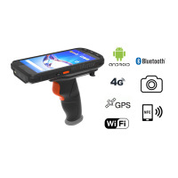 MobiPad XX-B6 v.1 - Industrial collector with a pistol grip, with resistance standard IP65 with 4G, Wifi, NFC