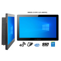 BiBOX-215PC1 (i3-4005U)v.5 - przemysłowy, wodoodporny panel komputerowy z normą IP65 (odporność woda i pył), dysk SSD 256 GB, 4G