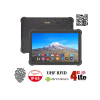 MobiPad Cool A311L v.5 - przemysłowy tablet - odporny na upadki i zachlapania, z UHF RFID, skanerem 2D i czytnikiem lini papilarnych (NFC, WIFI, 4G, IP65)