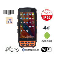 MobiPad C50 v.11.1 wodoodporny przemysłowy inwentaryzator danych ze skanerem kodów kreskowych 1D i czytnikiem radiowym HF RFID