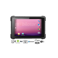 Rugged 8 inch tablet (IP65 + MIL-STD-810G) with NFC, 4GB RAM, 64GB ROM, Bluetooth 4.1, NFC and 1D MOTO SE655 code scanner - Emdoor Q81 v.2 