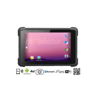 Emdoor Q81 v.4 - Wodoodporny ośmiocalowy tablet przemysłowy z 4GB RAM pamięci, dyskiem 64GB, BT 4.1, NFC, skanerem kodów 2D Honeywell i 4G 