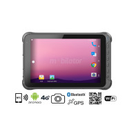 Emdoor Q15P v.3 - Odporny na upadki dziesięciocalowy tablet z Bluetooth 4.1, Androidem 10.0 GMS, 4GB RAM pamięci, dyskiem 64GB, czytnikiem kodów 2D N3680 Honeywell, NFC  i 4G 