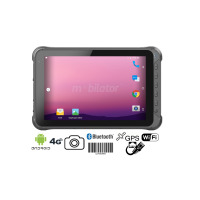 Shockproof 10 inch tablet (IP65 + MIL-STD-810G) with Honeywell 1D barcode scanner, UHF RFID, 4GB RAM, Flash 64GB ROM, BT 4.1, RJ-45 connector - Emdoor Q15P v.9 