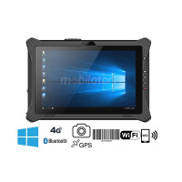 Emdoor I10U v.9 - Odporny na upadki 10.1-calowy tablet z Windows 10 IoT, BT 4.2, czytnikiem kodów 1D, NFC , 4G, pamięcią 8GB RAM, 128GB ROM 