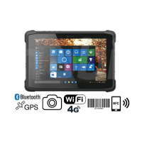 Rugged 10-inch tablet (IP65 + MIL-STD-810G) with NFC, 1D MOTO code scanner, 4GB RAM, 64GB ROM disk, Bluetooth 4.2, NFC - Emdoor I11H v.2 