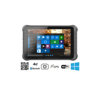 Emdoor I15HH v.16 - Drop-proof tablet with Windows 10 Home, BT 4.2, 4G, 128GB hard drive, 4GB RAM, 2D Honeywell and UHF code reader 