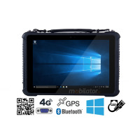 Emdoor I16K v.7 - Wodoodporny 10-calowy tablet z czytnikiem kodów kreskowych 2D Honeywell, IP65 + MIL-STD-810G,4GB RAM, 128GB ROM, BT4.2 i Windows 10 PRO